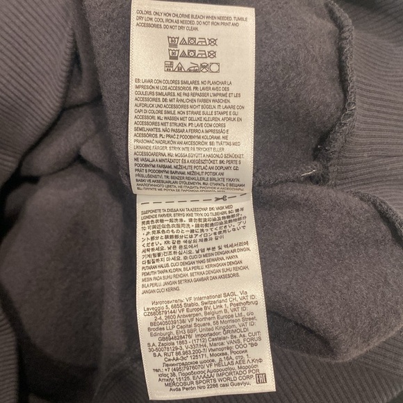 VANS CREW NECK SWEATER - DOVE BLOUSSANT XS NWT - Picture 11 of 11